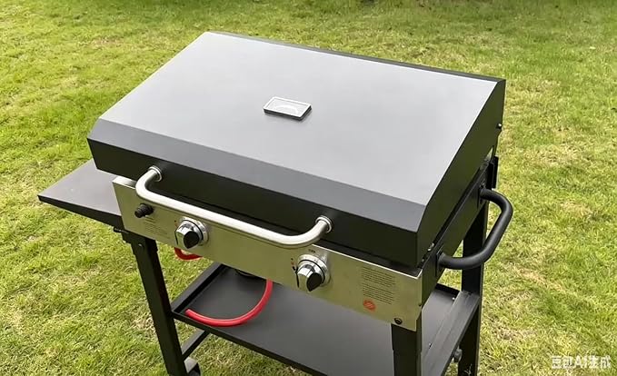 Upgrade Hinged Lid for Blackstone 28 Inch Griddle 2 Burner Griddle Grill | for Blackstone 1517 1605 1853 1856 1839 1883 1924 2145, Hard Griddle Cover for Blackstone 28" Griddle