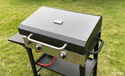 Upgrade Hinged Lid for Blackstone 28 Inch Griddle 2 Burner Griddle Grill | for Blackstone 1517 1605 1853 1856 1839 1883 1924 2145, Hard Griddle Cover for Blackstone 28" Griddle