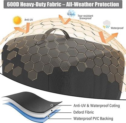 Cover for Ninja Artisan Outdoor Pizza Oven, Compatible with MO200 Series Waterproof Cover for Ninja Pizza Oven MO201 OO100 OO101, UV Resistant