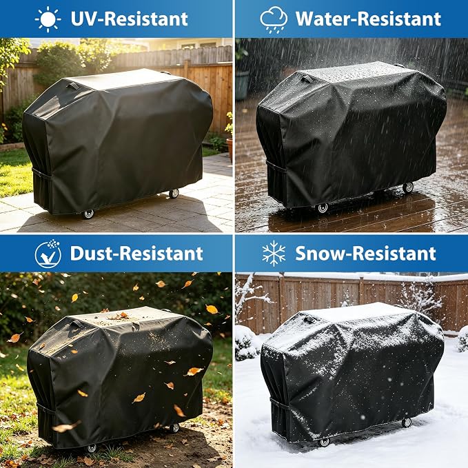 Griddle Cover for Blackstone 36" Griddle with Hood & ProSeries | Fits 5482 1868 1845 1923 2151, 600D Heavy Duty Waterproof Flat Top Grill Cover, Black