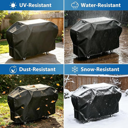 Griddle Cover for Blackstone 36" Griddle with Hood & ProSeries | Fits 5482 1868 1845 1923 2151, 600D Heavy Duty Waterproof Flat Top Grill Cover, Black