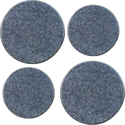 Burner Covers for Electric Stove by Reston Lloyd Decorative, Set of 4, Black Granite