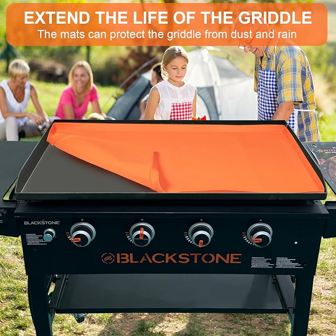 Griddle Cover Mat for Blackstone 36 Inch Griddle, 36" Silicone Griddle Cover for Blackstone Griddle Accessories, Food Grade Silicone Grill Mat Protect from Rust, Insects, Debris, Leaves