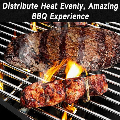 7637 17.5’’ Stainless Steel Grill Grates for Weber Spirit E210 E-220 S210 S-220 Spirit 200&Spirit II 200 Series Gas Grills with Front Control Panel, Cooking Grid for Weber Spirit 200 Series