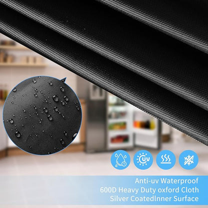 Upright Freezer Cover 23''L x 23''W x 34''H, 600D Oxford mini fridge cover Protection for Outdoor Refrigerator Waterproof, Dustproof,Sun-Proof