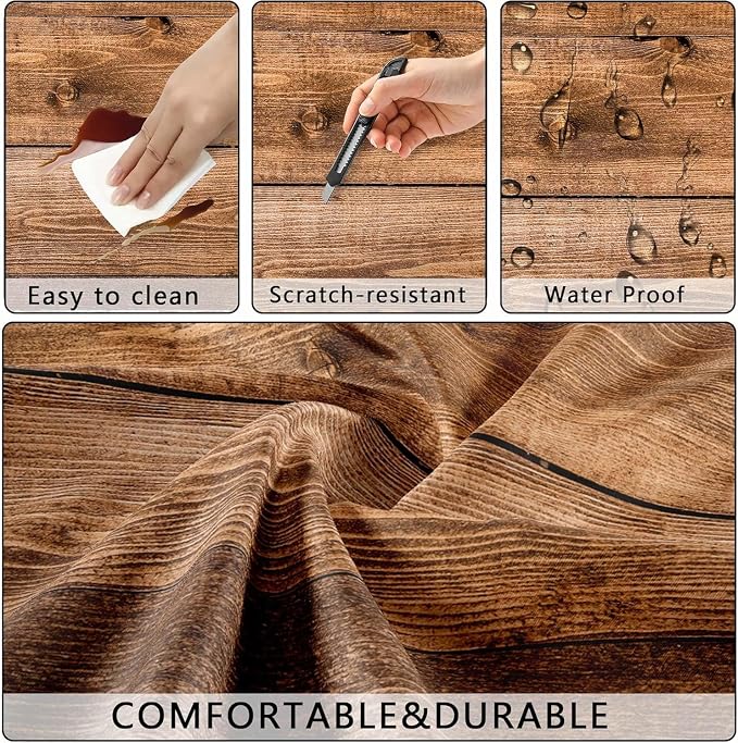 Picnic Table Cover with Bench Covers Elastic Edges, Outdoor Patio Camping Essentials 96 Inch 3PCS, Camper Fitted Table Cover, Waterproof Rectangle Tablecloth with Drawstring Bag,Pumpkin