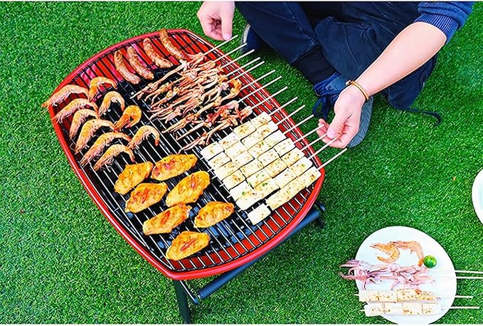 Outdoor Picnic Charcoal Grill Foldable BBQ Grill for Outdoor Barbecue Grill Campers Barbecue Travel Park Beach Outdoor Grill