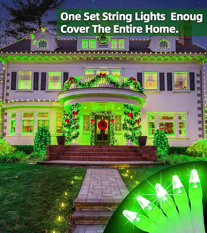 QUHUATU 750 LED 246FT Christmas Lights Outdoor, Super Long Waterproof Christmas String Lights with 8 Modes, Christmastree Lights with Timer Memory for Fence Garden Xmas Wedding Party DecorGreen