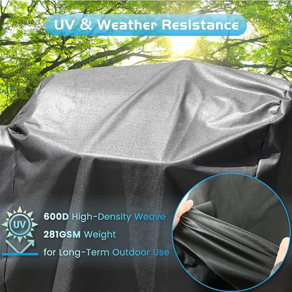Grill Cover for Pit Boss 1600 Pro Series Elite Wood Pellet Smoker Parts Outdoor Accessory PB1600PS1 Sportsman PB1600SPW 600D Heavy Duty Anti-Fade Waterproof 30939 31818