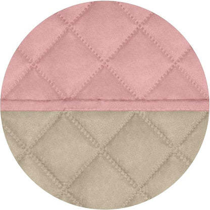PureFit Reversible Quilted Sofa Cover Dog Couch Covers for Sofa, 66 in | Pink/Beige, Water Resistant Couch Protector, Washable Pet Couch Cover with Non Slip and Elastic Straps For Kids