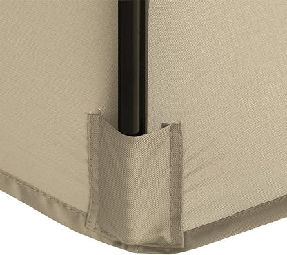 9ft Patio Umbrella Replacement Canopy,Outdoor Table Market Yard Umbrella Top Outdoor Umbrella Canopy with 8 Ribs