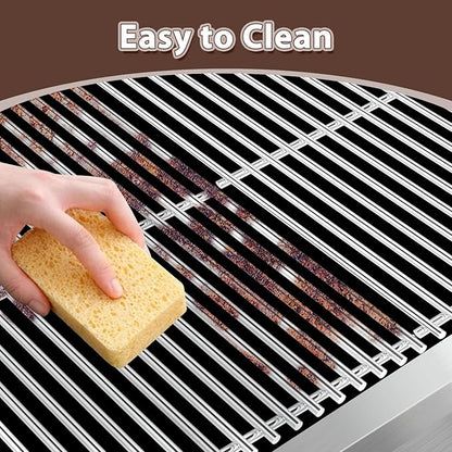 2-Pack Grill Grate Replacement Parts for Royal Gourmet CC1830 Series Charcoal Grill, Heavy-Duty Cooking Grid for 30-Inch Royal Gourmet Grill Parts CC1830,CC1830S,CC1830V,CC1830W,CC1830SC,CC1830F
