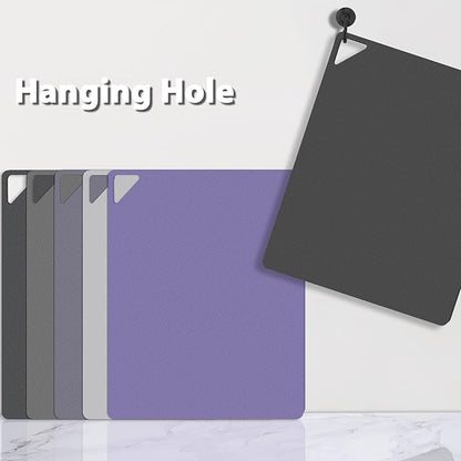 WK Flexible Plastic Cutting Boards for Kitchen, Cutting Board Mats Set of 5, Nonslip Cutting Board for Meat, Thin Cutting Sheets with Hole, Dishwasher Safe, BPA Free, 14.5x11.5"