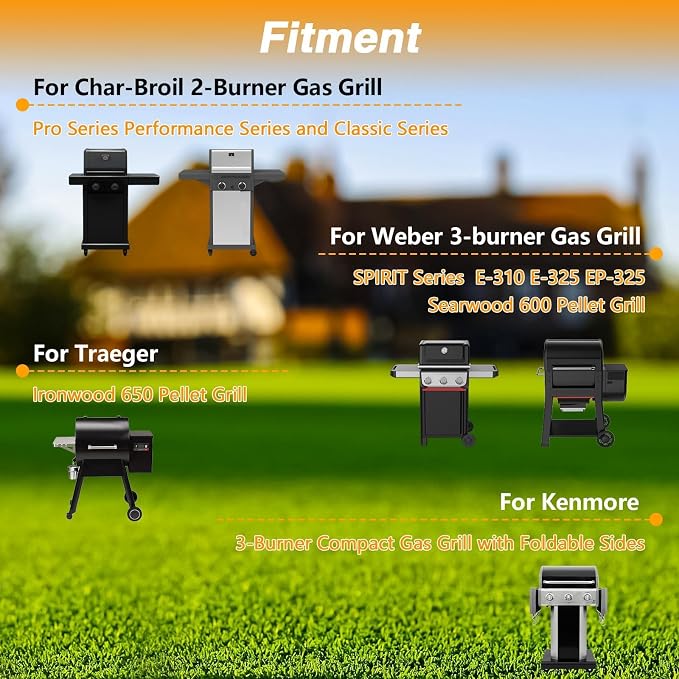 EVRBUL 3 Burner Grill Cover, 40 Inch Small Grill Cover Fit for Weber Spirit Series Grills, Waterproof Griddle Covers for Char-Broil 2-Burner Griddle Kenmore 3-Burner Compact Grills