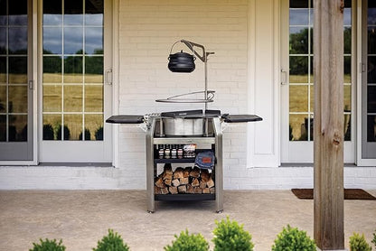 Breeo Live-Fire Grill - Outdoor Fire Pit, Portable Wood Stove, Firepit Grills - For BBQ, Pizza, Burger, From Grilling to Searing - Campfire Cooking Equipment - Compatible with All X24 Accessories