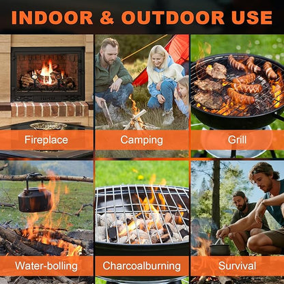 3 Lbs Fire Starter - Fire Starters for Campfires, BBQ, Fire Pit, Chimney, Smoker, Pizza Oven, Wood Stove, Charcoal Starter, Fire Starters for Grill, Firestarter