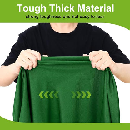 Smiry Round Spandex Tablecloth, Elastic Fitted Washable Tablecloths for 25"-30" Tables, Waterpoof Stretch Picnic Table Cover for Dining, Indoor and Outdoor, Emerald Green