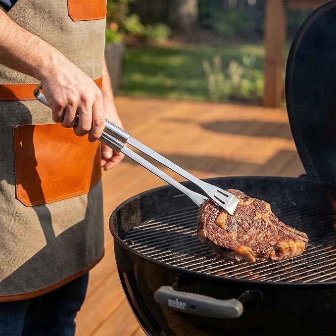 9-Piece BBQ Grill Tool Set, Stainless Steel with Storage Bag | Nine piece set of stainless steel grill tools. Very suitable for camping, backyard gatherings, outdoor barbecues