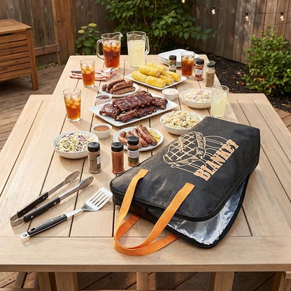 BBQ Meat Blanket Grilling Meat Insulated Resting Bag Controlling Heat Loss and Moisture Retention Keep Warm Tender and Juicy 21in Wide Mouth Reusable Family Outdoor Perfect BBQ Camping (21in Black)