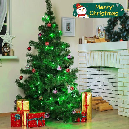 75.8 FT 200 LED Extendable Green Christmas String Lights Indoor Outdoor | Memory Function & Timer & 8 Modes,Ultra Bright Green Wire Waterproof Mini Lights for Christmas Tree Yard Holiday Party Decor