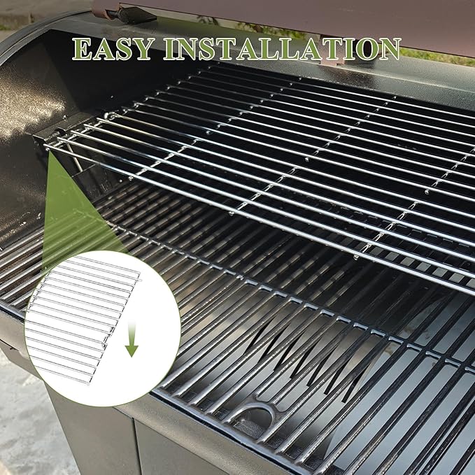 Utheer Warming Rack for Pit Boss Austin XL 1000 Series Pellet Grills, Fit Pit Boss Austin XL, Rancher XL 1000, Sportsman 1000, Pro Series II 1150, Stainless Steel Foldable Upper Grill Rack