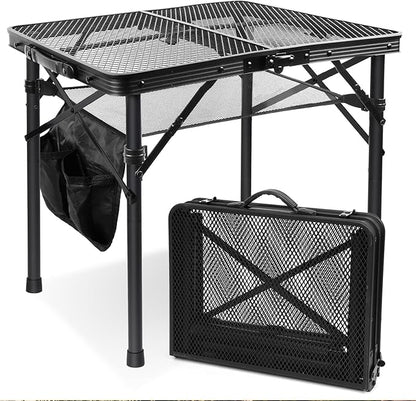 E EASTSTORM Folding Picnic Table for Grill Outdoor Camping Table with Portable Mesh Bag, Compact & Foldable for Easy Storage - Great for Picnic, Garden, Patio, Dining, BBQ, Party, Market 2Ft