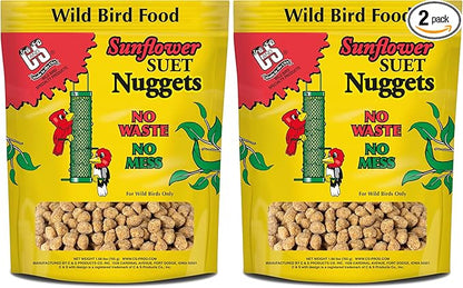 C&S CS06110 Sunflower Suet Nuggets, 27-Ounce (Pack of 2)