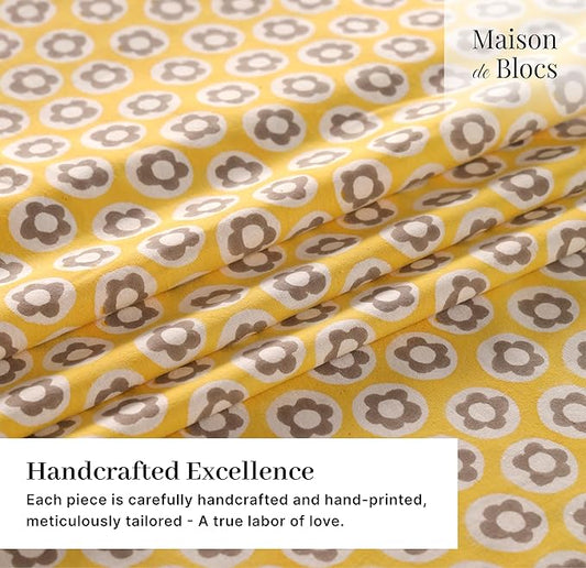 100% Cotton Hand Block Printed, Tablecloth for Kitchen, Dining, Table Cover for Parties, Chritmas, Weddings, Barbecues and Summer picnics Table Cloth