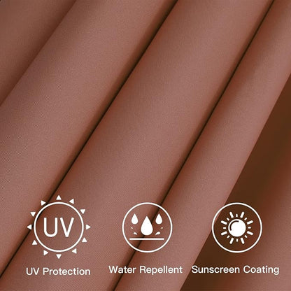 Sunnyglade 7.5ft Patio Umbrella Replacement Canopy Market Umbrella Top Outdoor Umbrella Canopy with 6 Ribs