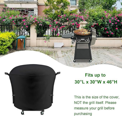 Outdoor Grill Cover Fits Cuisinart 22" CGG-888 360 Griddle Cooking Center, Cover Geny Waterproof 600D Heavy Duty 360° Gas Grill Covers, 30" L x 30" D x 46" H.