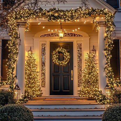 TW SHINE Christmas Lights, 20FT 100 Count Incandescent Mini Christmas Tree Light, Waterproof Xmas String Lights for Outdoor Indoor Home Party Yard Decorations, Gold