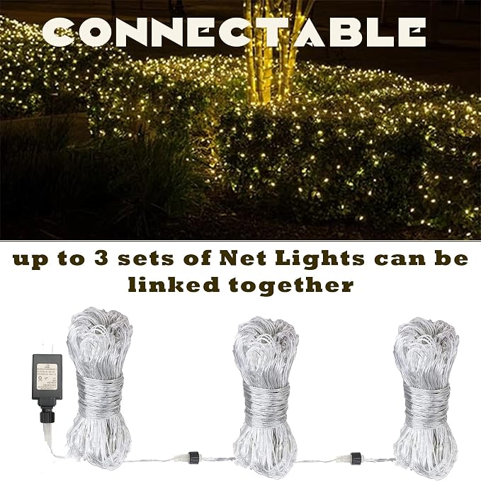 Eueasy LED Lights Outdoor net Lights String