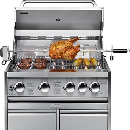 KoolMore Outdoor Kitchen 30 in. BBQ Liquid Propane Grill with Cabinet in Stainless-Steel (KM-OKS-BQ30-BQ30CAB)