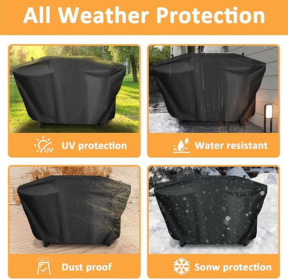 Grill Cover for Traeger Flatrock Grill Griddle, Waterproof Full-Length Cover for Traeger 2-Burner Zone Griddle TF2NN46DN Accessories, 59 Inch Flat Top Griddle Cover Replacement for BAC816