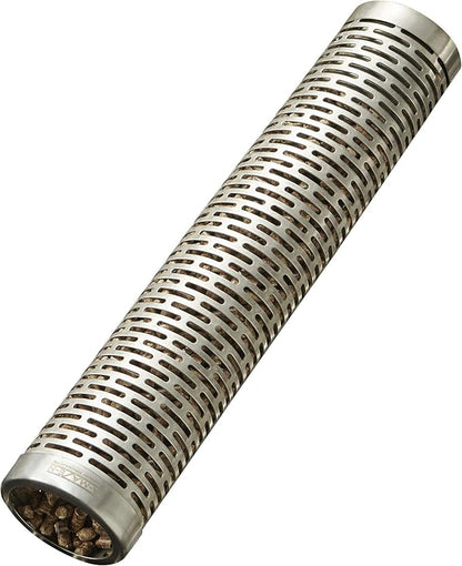 A-MAZE-N AMNTS12 Oval Pellet Tube Smoker, Hot or Cold Smoking, 12 Inch, Stainless