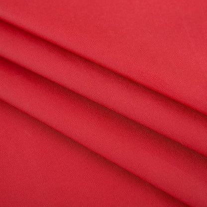 LIBERECOO Vinyl Tablecloth with Flannel Backing, Red, Waterproof, Stain-Resistant, Easy-Clean Table Cover for Holiday, Dining, Kitchen, and Outdoor Use, 60" x 84" Rectangle