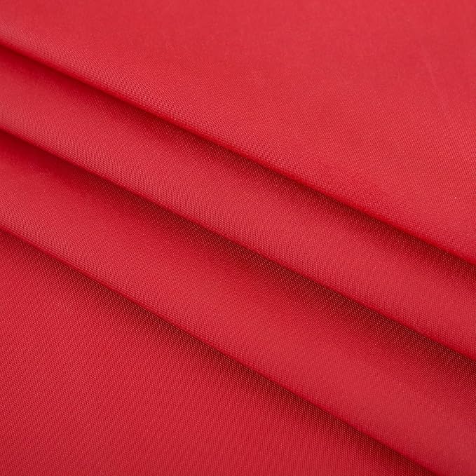 LIBERECOO Vinyl Christmas Tablecloth with Flannel Backing, Solid Red, Waterproof, Stain-Resistant, Easy-Clean Table Cover for Holiday, Dining, Kitchen, and Outdoor Use, 60" x 120" Rectangle