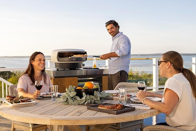 Everdure KILN R Series 2-Burner Gas Pizza Oven - 16” Restaurant Quality Pizza in Under 2 Minutes - Backyard, Portable Pizza Oven for Families & Pizza Enthusiasts, Cooks More Than Pizza, Stone