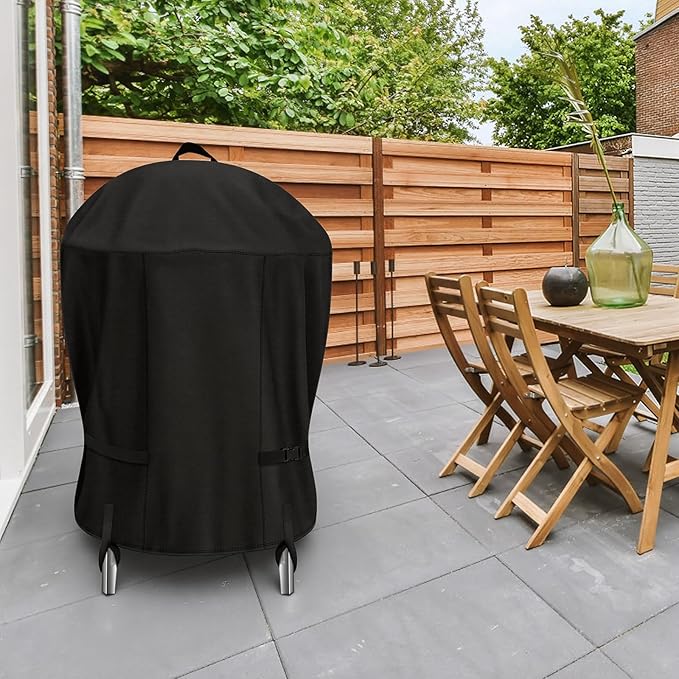 Smoker Grill Cover for Weber Smokey 22 inch,Waterproof Heavy Duty Charcoal Smoker Cover,Round Grill Cover for Most Charcoal Grill