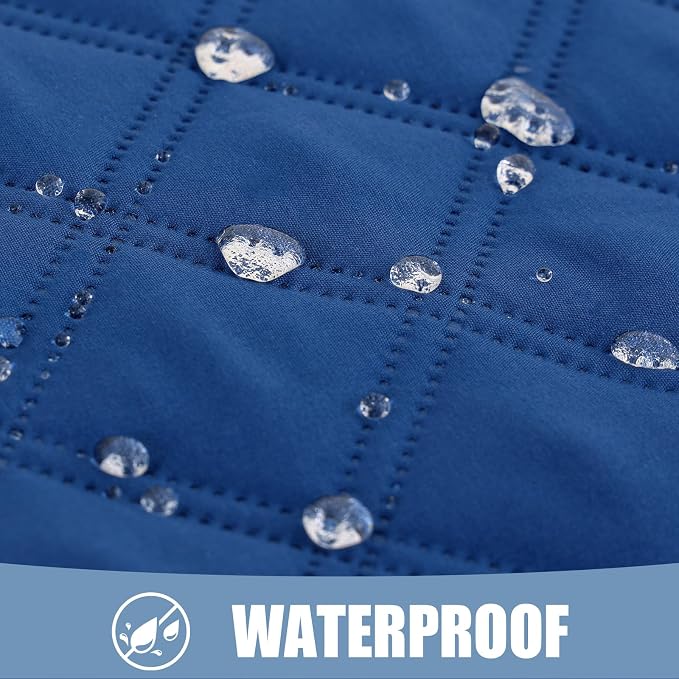 Smiry Waterproof Reversible Pet Couch Covers for Dogs | Pet Friendly, Soft Fabric, Washable Sofa Furniture Protector for Dogs Cat Kids, Checkered (40"x50", Navy/Navy)