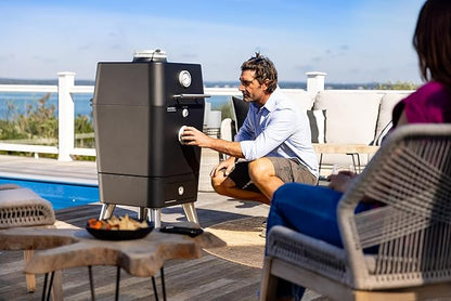 Everdure K1 Kamado Smoker Grill – Grill, Slow Smoke, Roast, Bake, or Make Pizza – Premium Outdoor Charcoal Grill with Large Cooking Surface, Create Flavorful, Smoky, Tender Results, Cover Included