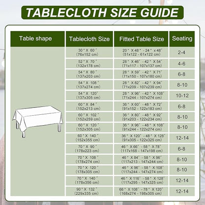 DWCN Rectangle Tablecloth - 54 x 80 Inch - Waterproof Stain and Wrinkle Resistant Washable Table Cloth, Decorative Fabric Table Cover for Kitchen Dining Room Party and Outdoor Use, Emerald Green
