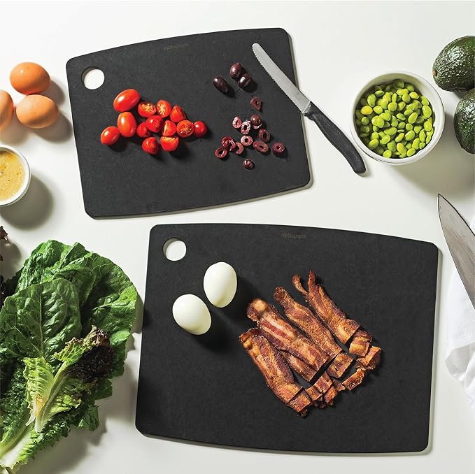 Epicurean Kitchen Series 14.5" × 11.25" Cutting Board, Non-Toxic, Dishwasher Safe, Made in the USA, Slate