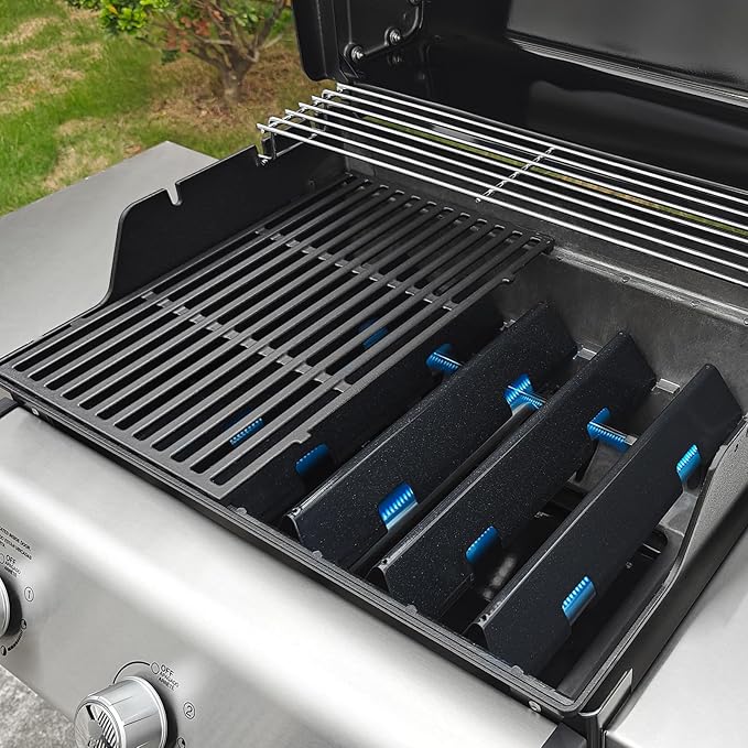 QuliMetal Grill Parts Replacement 7636/67046 Flavorizer Bars 7639/7638 Grill Grate for Weber Spirit/Spirit II 300 Series & GS4,Spirit E/S-310 320,Spirit II E/S 310 Gas Grills with Front Mount Control