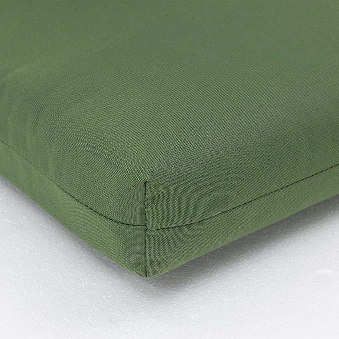 QILLOWAY Outdoor Chaise Lounge Cushion,All Weather High-Density Foam Recliner Chairs Replacement Cushions,Dark Green