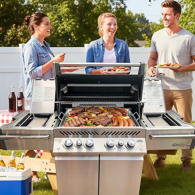 Full Size Griddle Insert for Napoleon Prestige PRO 500, Built-in Prestige 500, P500RBPSS, BIP500RBNSS-3, P500RSIBNK-3, P500, P500N Grills Accessories, Stainless Steel Griddle Plate, 26.3''L X 17.7''W