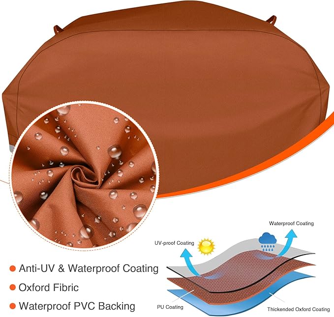 QuliMetal 70 Inches Grill Cover for Weber Genesis 2 4-Burner 400 Series Gas Grills(New 2022), Heavy Duty Waterproof Outdoor BBQ Cover, Fade Resistant Barbecue Protector, Compared to Weber 7758, Brown