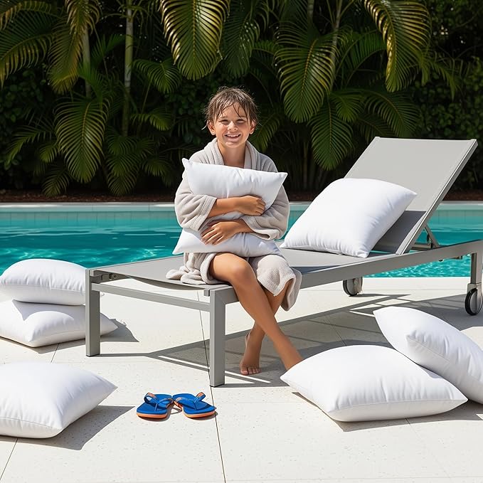 Utopia Bedding 12x20 Outdoor Pillows, Water Resistant Throw Pillows, 2-Pack | Outdoor Throw Pillows, Water Repellent, Decorative Pillow for Patio Furniture & Porches, Plush & Supportive, Pack of 2, White