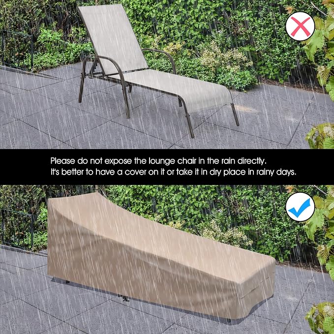 Tangkula Lounge Chair Outdoor, Patio Chaise Lounge with Adjustable Backrest, Reclining Pool Lounge Chair for Outside with Heavy Duty Steel Frame, Suitable for Beach, Yard, Balcony, Poolside