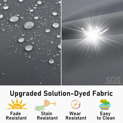 Topotdor Outdoor Chair Cushions Set of 2, 18"x18"x2" Waterproof Patio Chair Cushions for Outdoor Furniture, Round Corner Outdoor Seat Cushions Color Fastness Chair Pads with Ties, Dark Gray